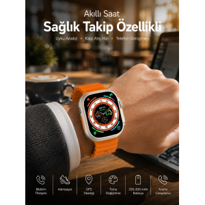 Akıllı Saat Bluetooth Bağlantılı Uyku Ve Sağlık Takibi