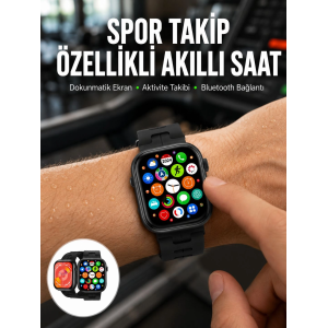 Akıllı Saat Çağrı Cevaplama Müzik Dinleme Plastik Kordon Mesaj Bildirimleri Yeni Seri