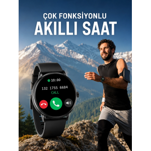 Akıllı Saat Çok Fonksiyonlu Sesli Görüşme Nfc Uyumlu Amoled Ekran