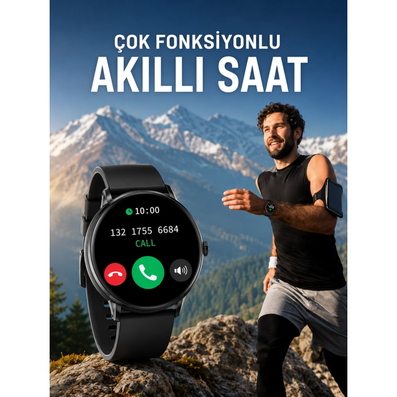 Akıllı Saat Çok Fonksiyonlu Sesli Görüşme Nfc Uyumlu Amoled Ekran Akıllı Saat Çok Fonksiyonlu Sesli Görüşme Nfc Uyumlu Amoled Ekran