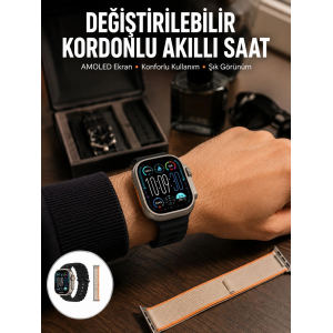 Akıllı Saat Çok Fonksiyonlu Unısex Sosyal Medya Girişli Bluetooth Bağlantılı Yeni Nesil