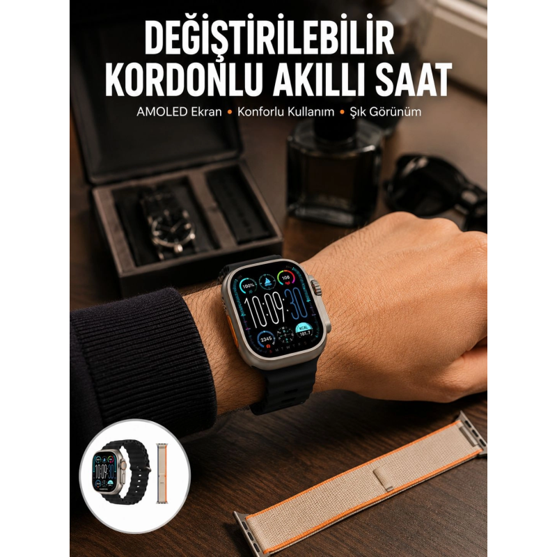 Akıllı Saat Çok Fonksiyonlu Unısex Sosyal Medya Girişli Bluetooth Bağlantılı Yeni Nesil Akıllı Saat Çok Fonksiyonlu Unısex Sosyal Medya Girişli Bluetooth Bağlantılı Yeni Nesil