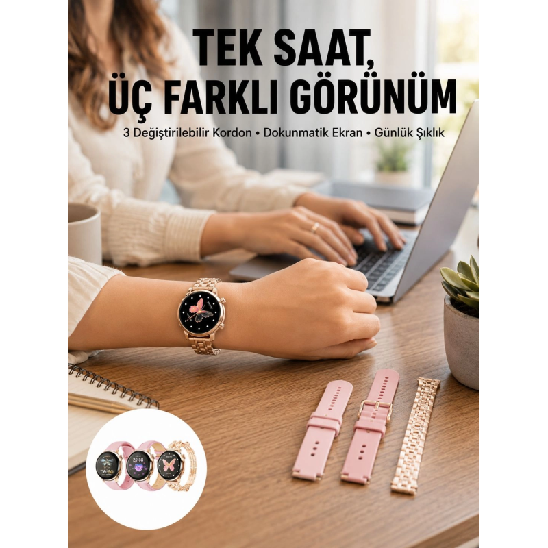 Akıllı Saat – Dokunmatik Ekran, Spor Modu Ve Kalp Atış Sensörü Yeni Nesil Akıllı Saat – Dokunmatik Ekran, Spor Modu Ve Kalp Atış Sensörü Yeni Nesil