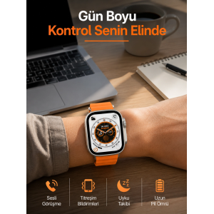Akıllı Saat Gps Özelliği Bildirim Görme Adımsayar Sesli Görüşme Yapabilen Yeni Nesil