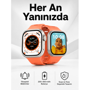 Akıllı Saat Gps, Sağlık Ve Uyku Takibi Arama Cevaplayan Bluetooth Bağlantılı (kopya)