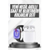 Akıllı Saat Gümüş Kasa Bluetooth Kulaklık Hediyeli Çok Fonksiyonlu İkili Set