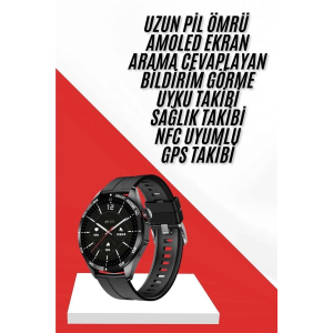 Akıllı Saat Ios Ve Android Tüm Telefonlara Uyumlu Çok Fonksiyonlu Amoled Ekran