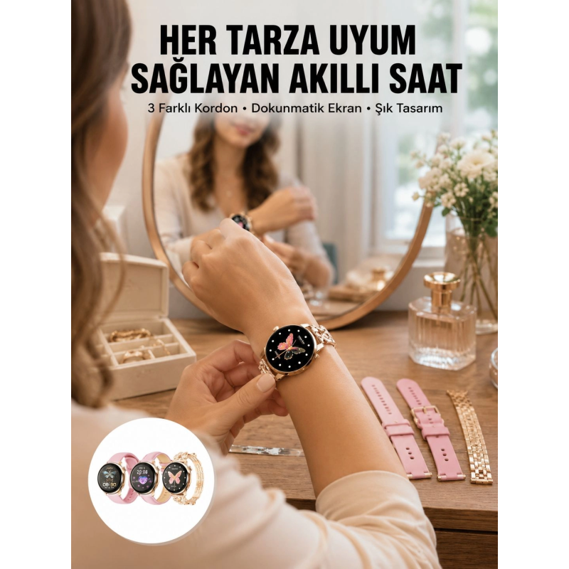 Akıllı Saat – Kalp Atış Takipli, Spor Modlu, Uzun Pil Ömürlü Yeni Nesil Akıllı Saat – Kalp Atış Takipli, Spor Modlu, Uzun Pil Ömürlü Yeni Nesil