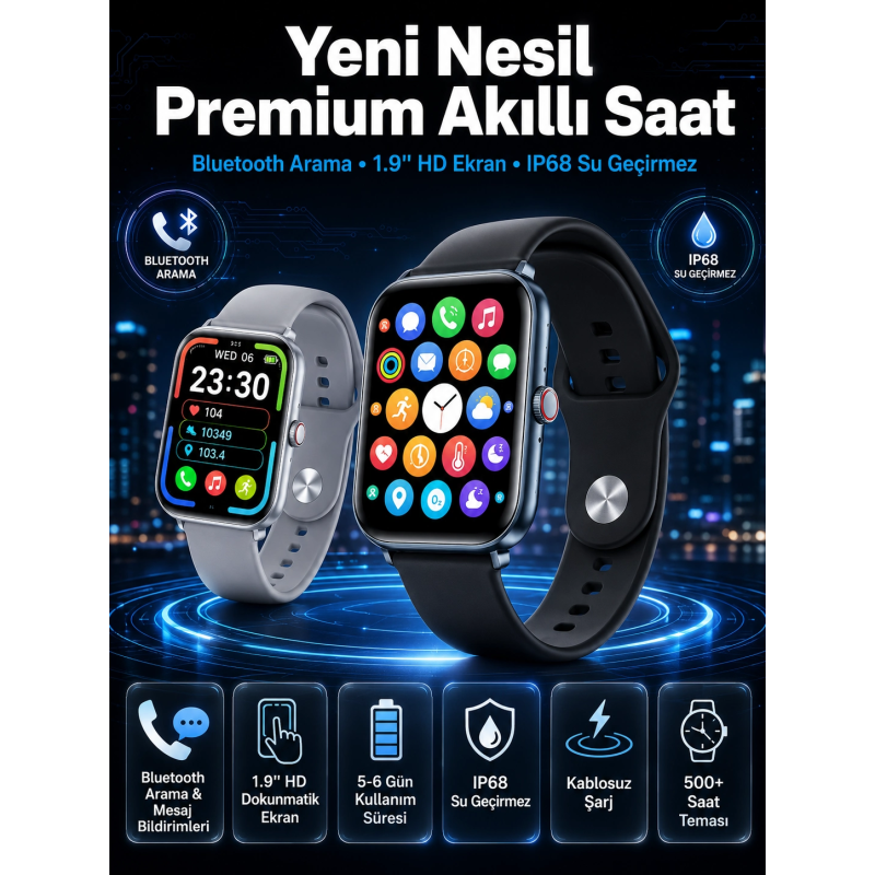 Akıllı Saat Nabız Ölçebilen Adımsayar Kalori Hesaplama Tema Değiştirme Gps Uyumlu Yeni Nesil Akıllı Saat Nabız Ölçebilen Adımsayar Kalori Hesaplama Tema Değiştirme Gps Uyumlu Yeni Nesil