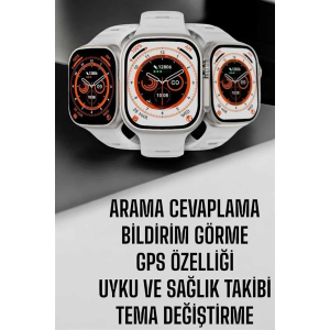 Akıllı Saat Nabız Ölçebilen Yeni Nesil Gps Ve Adımsayar Özelliği