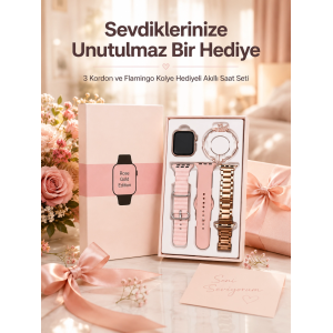 Akıllı Saat Sesli Görüşme Bildirim Görme Uyku Ve Sağlık Takibi
