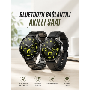 Akıllı Saat Sesli Görüşme, Nfc Uyumlu, Bildirim Görme Ve Uyku Ve Sağlık Takibi