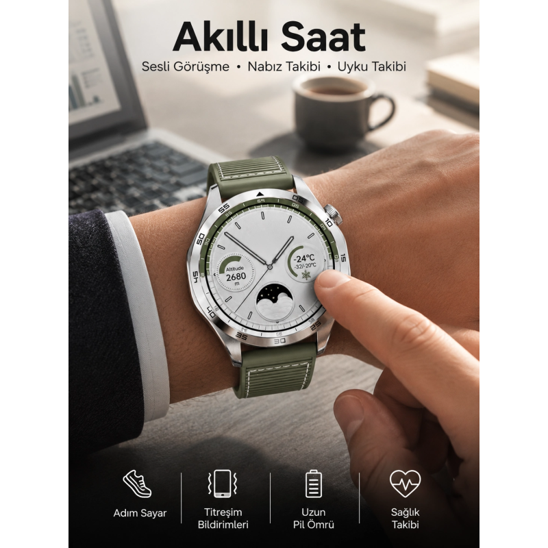 Akıllı Saat Sesli Görüşme Uyku Ve Sağlık Takibi Nfc Uyumlu Akıllı Saat Sesli Görüşme Uyku Ve Sağlık Takibi Nfc Uyumlu