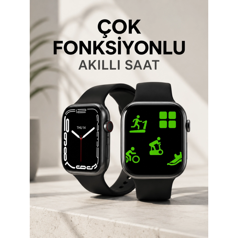 Akıllı Saat Tema Değiştirme Uyku Ve Sağlık Takibi Sesli Asistan Bildirim Görme Akıllı Saat Tema Değiştirme Uyku Ve Sağlık Takibi Sesli Asistan Bildirim Görme