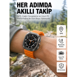 Akıllı Saat Unısex Zarif Görünümlü Titanyum Kasa Amoled Ekran Müzik Dinleme