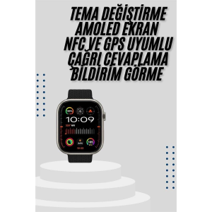 Akıllı Saat Uyku Ve Sağlık Takibi Gps Uyumlu Tema Değiştirme