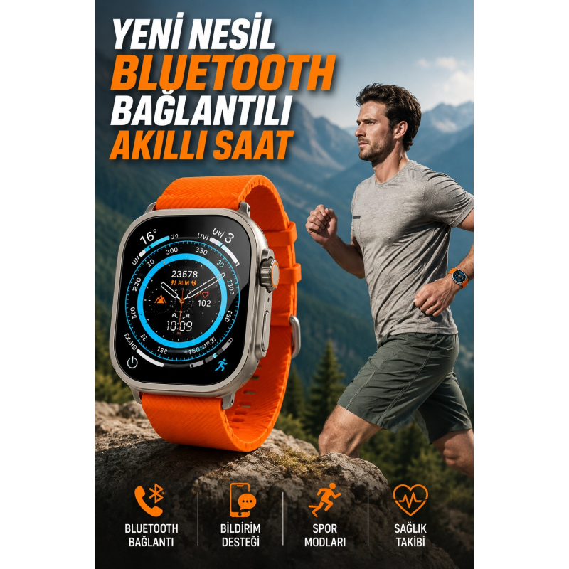 Akıllı Saat Uyku Ve Spor Takibi Yeni Nesil Bluetooth Bağlantılı Amoled Ekran Akıllı Saat Uyku Ve Spor Takibi Yeni Nesil Bluetooth Bağlantılı Amoled Ekran