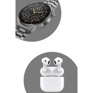 Akıllı Saat Ve Kulaklık Seti Bildirim Görme Arama Cevaplama Anc Özelliği