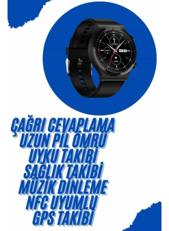 Akıllı Saat Yeni Nesil Üç Kordonlu Nabız Ölçer Çağrı Cevaplama