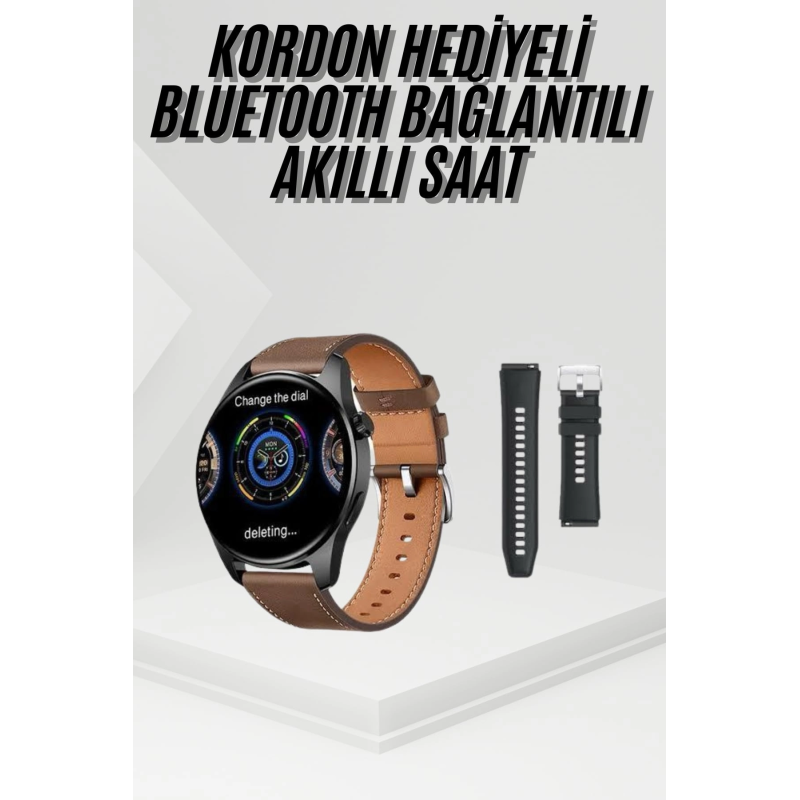 Akıllı Saat Yuvarlak Ekran Sesli Görüşme Özellikli Siyah Akıllı Unisex Kol Saati Akıllı Saat Yuvarlak Ekran Sesli Görüşme Özellikli Siyah Akıllı Unisex Kol Saati