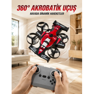 Akrobatik Drone Uzaktan Kumandalı 3 Kademeli Hız 360° Dairesel Uçuş Özellikli