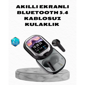 Aktif Gürültü Engelleme Özellikli Kablosuz Kulaklık – Akıllı Ekranlı Şarj Kutusu
