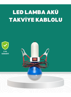 Aküden Çalışan 12v Led Ampul Taşınabilir Kullanım