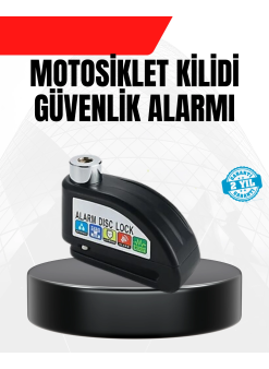 Alarm Disk Fren Kilidi Paslanmaz Çelik Motosiklet Scooter Bisiklet