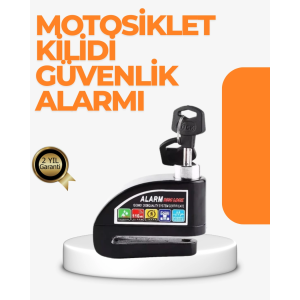 Alarm Sensörlü Disk Kilidi Motosiklet Scooter Bisiklet Güvenlik