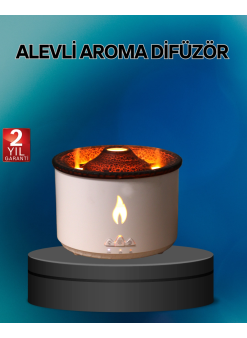 Alev Efektli Buhar Makinesi – Aromaterapi, Nemlendirme Ve Işık Modlu Tasarım