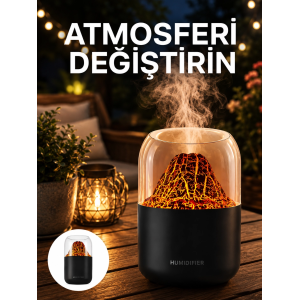 Alev Efektli Ultrasonik Difüzör – Sessiz Çalışma Yeni Nesil