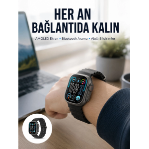 Amoled Akıllı Saat 49mm Bluetooth Arama Spor Ve Sağlık Yeni Nesil