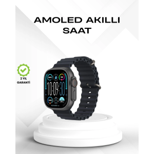 Amoled Akıllı Saat Bluetooth Arama Su Geçirmez