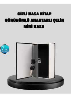 Anahtarlı Gizli Kitap Kasa – Metal İç Yapı, Kamuflajlı Sözlük Tasarım