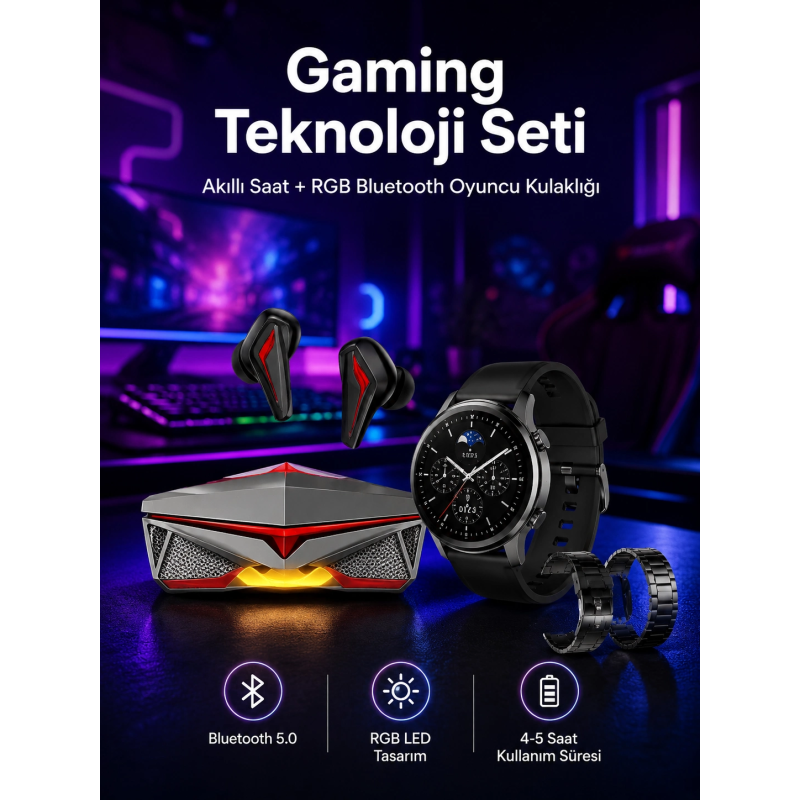 Anc Özellikli Bluetooth Kulaklık Ve Amoled Ekran Akıllı Saat Uyku Ve Sağlık Takibi Nabız Ölçer Anc Özellikli Bluetooth Kulaklık Ve Amoled Ekran Akıllı Saat Uyku Ve Sağlık Takibi Nabız Ölçer
