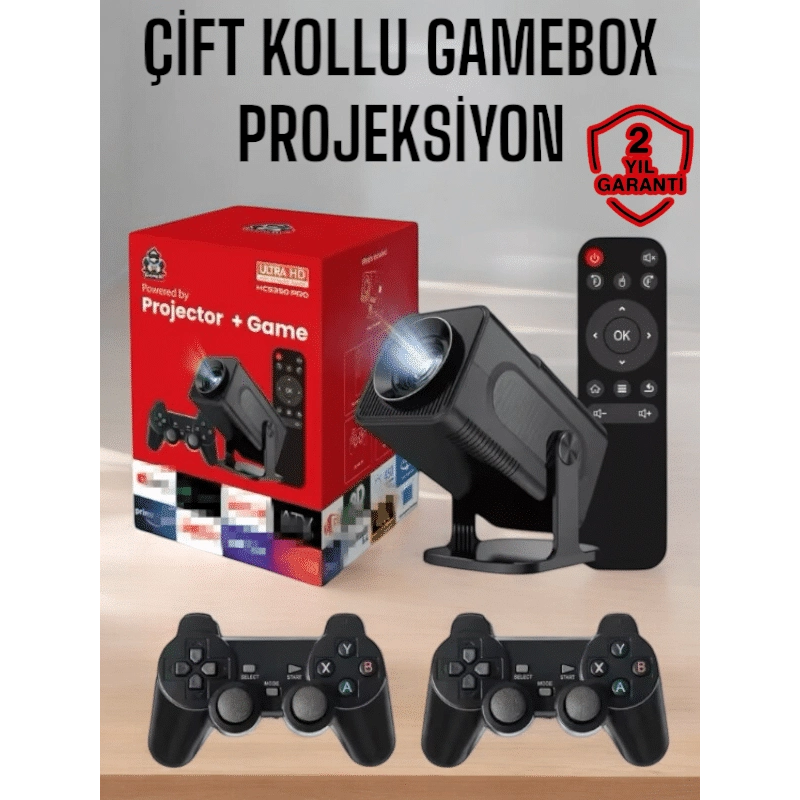 Android Projeksiyon Ve Çift Kollu Game Box Android Projeksiyon Ve Çift Kollu Game Box