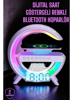 Android Uyumlu Akıllı Bluetooth Hoparlör Kablosuz Şarj Cihazı Standı