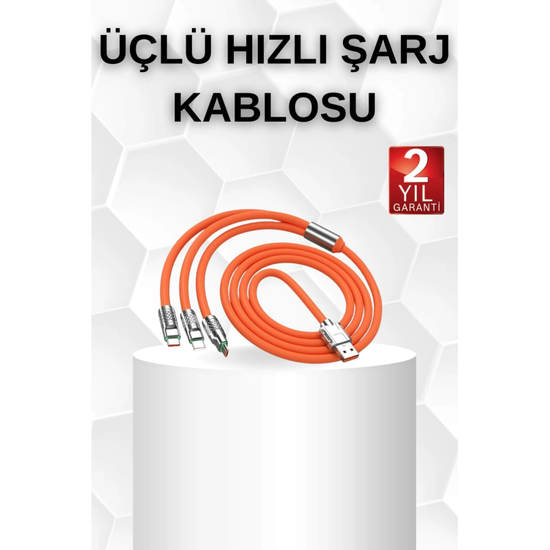 Android Ve İos Uyumlu 180 Derece Type-c Şarj Kablosu