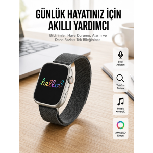 Android Ve İos Uyumlu Uyku Ve Sağlık Takibi Yapabilen 3 Kordonlu Akıllı Saat