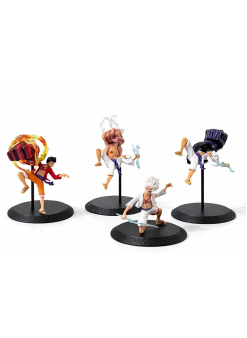 Anime One Piece Luffy Figürü 4'lü Set  Alk5275
