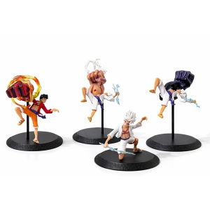 Anime One Piece Luffy Figürü 4'lü Set  Alk5275
