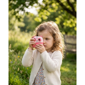 Anında Fotoğraf Baskılı Çocuk Kamerası 5 Rulo Kağıt 6 Renk Kalem Hediyeli Eğitici Oyuncak Kamera