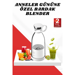 Anneler Gününe Özel Hediye Bardak Blender Paslanmaz Çelik Bıçaklı