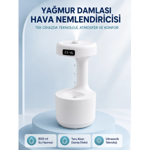 Anti Yerçekimi Su Damlası Hava Nemlendirici 800 Ml Ultrasonik Aroma Difüzör