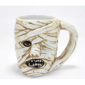 Antik Mısır Mumi (mummy) Figürlü 3d Kabartmalı Kupa Bardak Alk4897