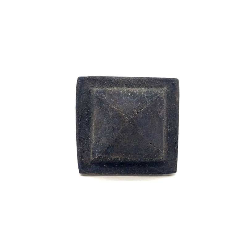 Antika Tarz Dekoratif Pirinç Flanşlı Piramit Kabara - 29 Mm, Oksit Antika Tarz Dekoratif Pirinç Flanşlı Piramit Kabara - 29 Mm, Oksit