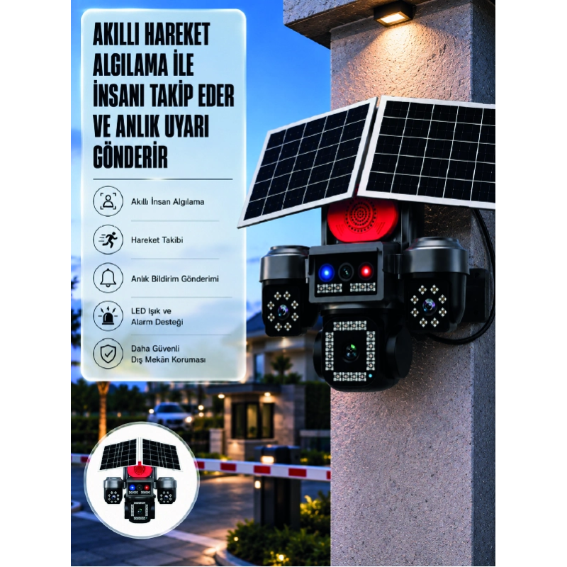 Aov Sürekli Kayıt Destekli 4g Dış Ortam Güvenlik Kamerası Aov Sürekli Kayıt Destekli 4g Dış Ortam Güvenlik Kamerası