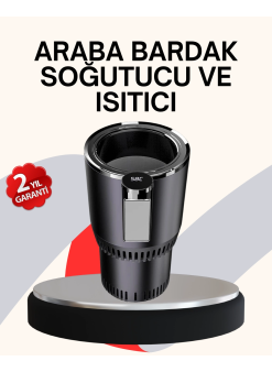 Araba Bardaklığı Isıtma Soğutma Ayarlı Çakmak Girişli Akıllı Model