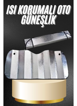Araba Ön Cam Güneşliği Katlanabilir Oto Güneşlik Tüm Araç Modellerine Uygun