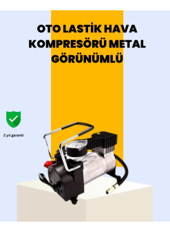 Araç Çakmak Girişli Metal Hava Kompresörü 10a Güçlü Motor